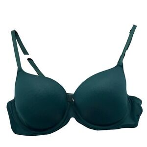 PINK Victoria's Secret 36B Wear Everywhere TShirt Bra Green Pink Lined Underwire